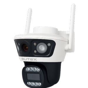 BUTEX Smart 4G Linkage 2Mp+2Mp Pan-Tilt Zoom CCTV Camera, Outdoor Indoor Security Camera, Water Proof, 2 Way Talk, Motion Detect, Supports SD Card Up to 256 GB, Night Vision